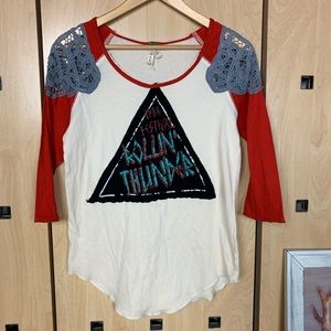 FREE PEOPLE 1988 festival rollin thunder tee